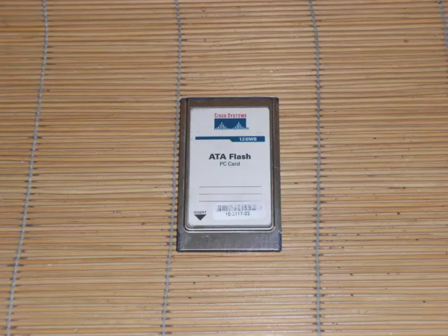 CISCO MEM-I/O-FLD128M 128MB PCMCIA ATA FLASH Card Karte f.7200 7200VXR ATA-128MB