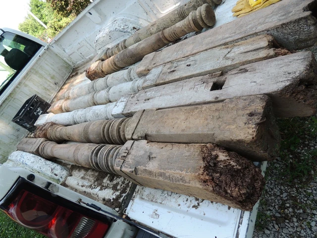 Antique  Vintage Porch Posts Pillars about 5 1/2" wide, sold separate.