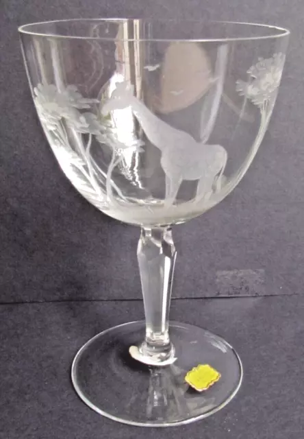 Moser Rowland Ward African Big Game Series Wine Glass - Giraffe (10111)