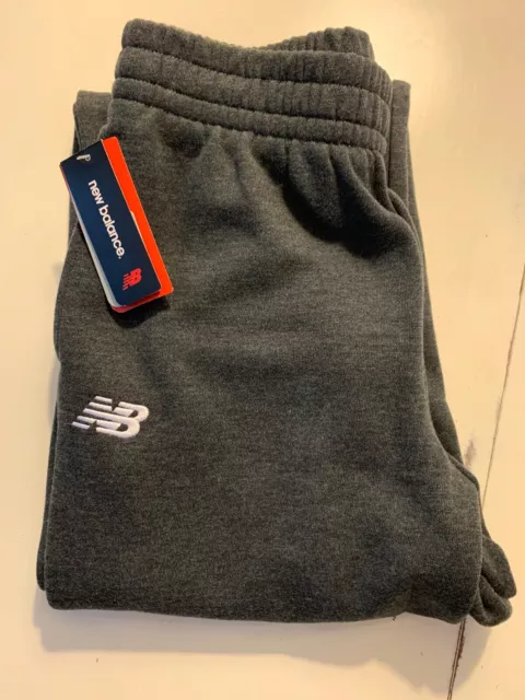 New Balance Sweatpants Gray Joggers Youth Size XL Fitted New With Tags TMYP502
