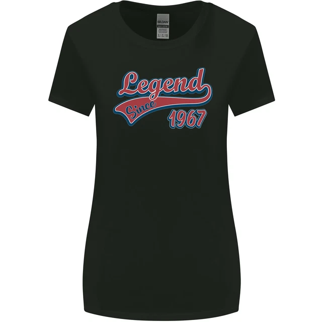 Legend Dal 56th Compleanno 1967 Donna più Ampia Taglio T-Shirt