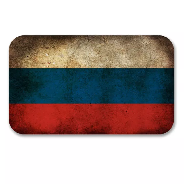 2 x 10cm Russia Russian Flag Vinyl Stickers Decal Laptop Car Bike Helmet #6191