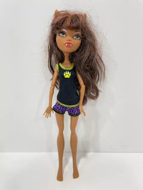 Monster High Doll Clawdeen Wolf Dead Tired Neck Damage