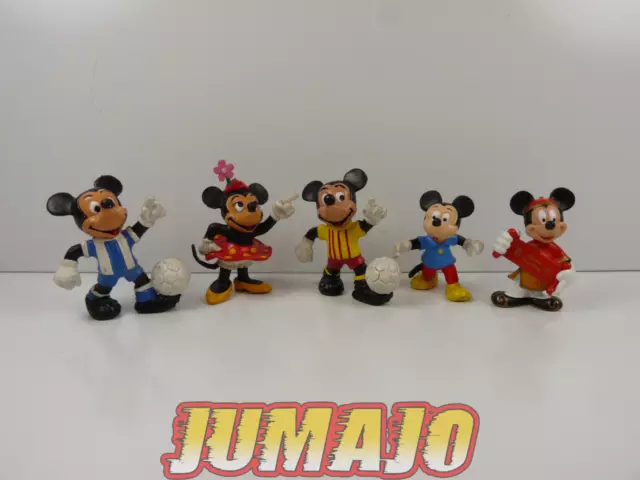 FIG29 lot 5 figurines PVC COMICS SPAIN/DISNEY BULLY 6cm : Mickey football, Chine