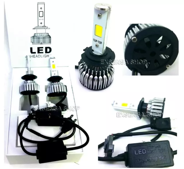 Kit H1 Lampade A Led Cree Full Led 2600 Lumen 6000K Digitale 12V 24V Camio Auto