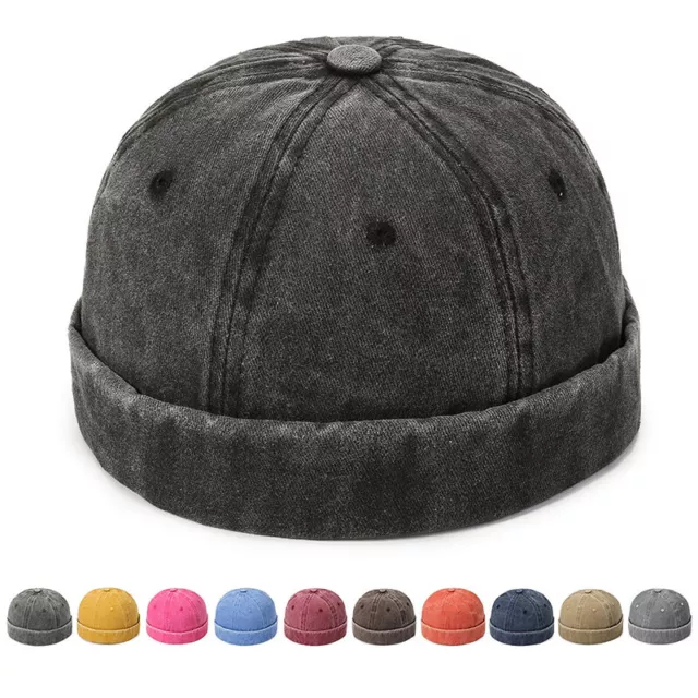 Cappello Da Marinaio Regolabile Senza Tesa In Cotone Per Uomo/Donna A