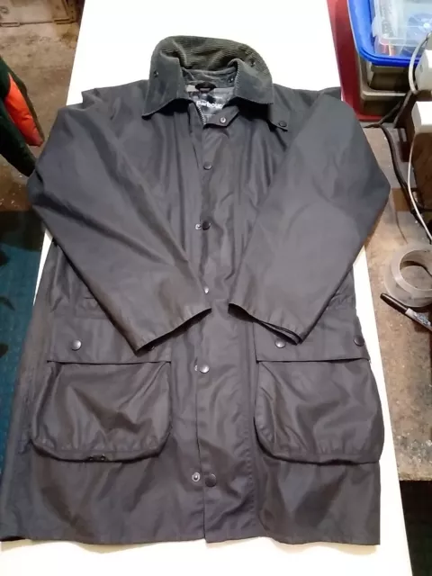 S/M Barbour Border Wax Jacket A201 38” 97cm Chest