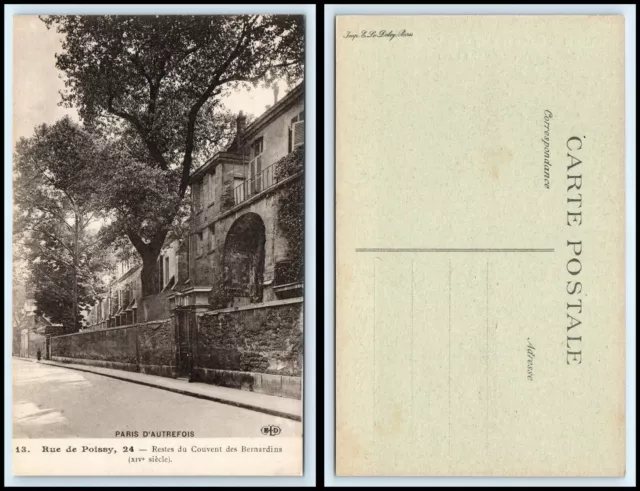 FRANCE Postcard - Paris, Rue de Poissy J37