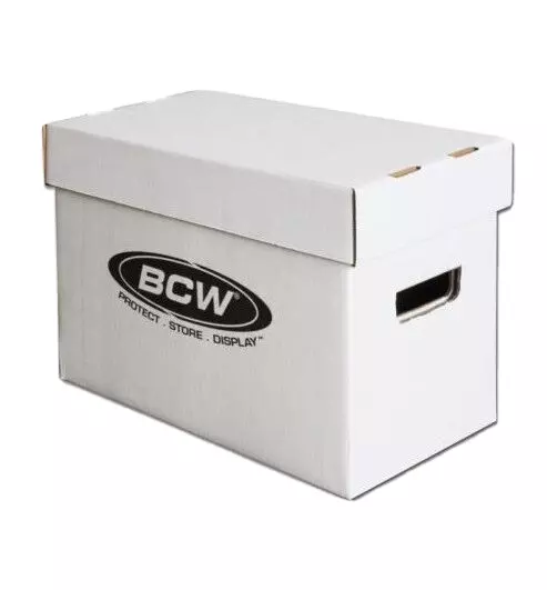 New BCW Short Comic Book Storage Box With Handles, Holds 150-175 Comics