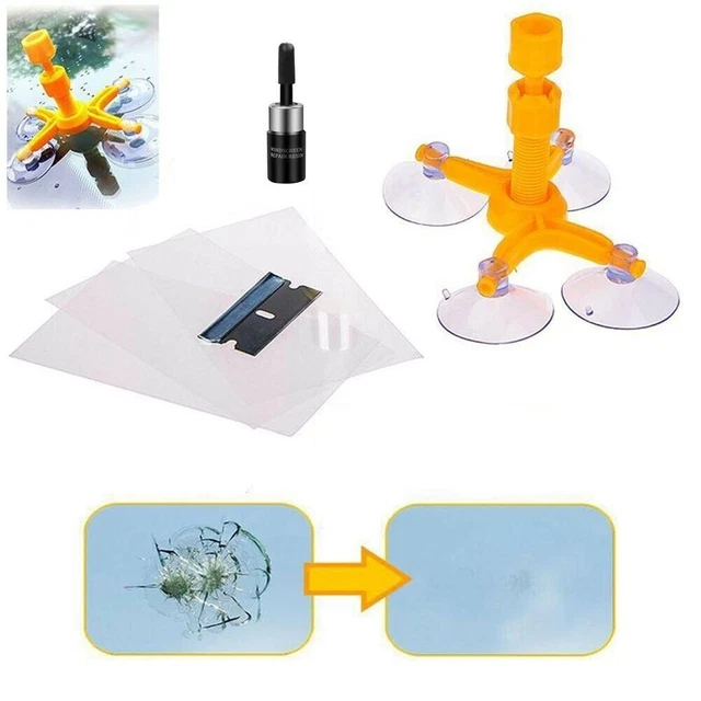 Fluido Riparazione Vetro Kit Riparazione Parabrezza Auto - Resina Per Crepe, Fluido Nano Riparante Colla Per Vetro - Foto 8
