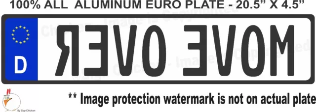 EURO STYLE  TAG BMW  European license plate, MOVE OVER