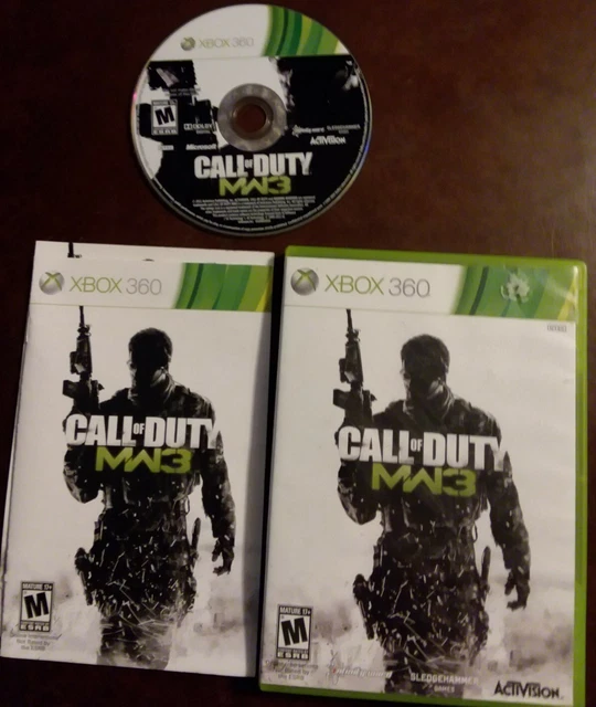 CALL OF DUTY Modern Warfare 3 Xbox 360 2011 MW3 Tested Game w Manual