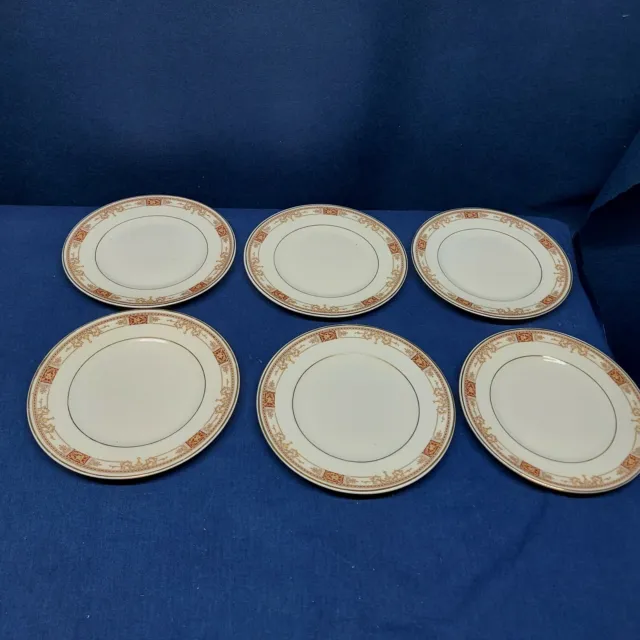 Vintage 1960's Syracuse China Old Ivory "CALHOUN" Set/6 Bread Plates EUC USA