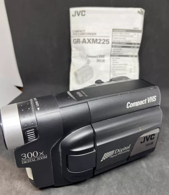 JVC GR-AXM225 VHS-C Camcorder Compact VHS Video VCR 300x Digital Zoom Ple Read