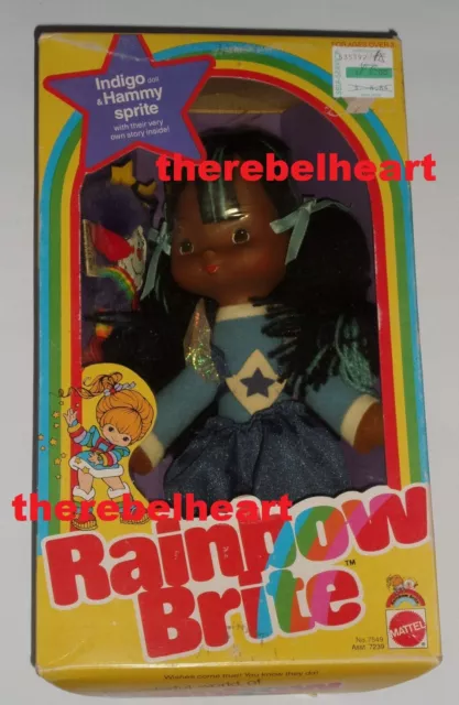 RAINBOW BRITE Indigo Doll & Hammy Sprite 1983 NRFB Mattel MIB Sealed BRIGHT Rare