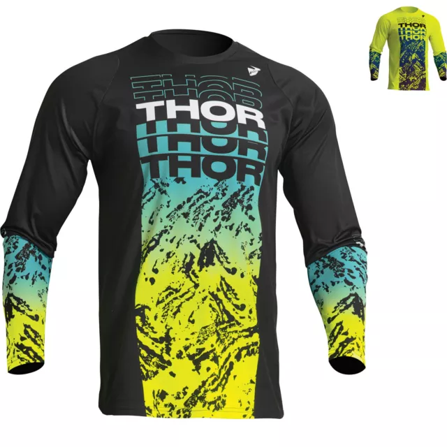 Thor Sector Atlas 2023 Youth Motocross Jersey Junior MX Clothing Wicking Shirt