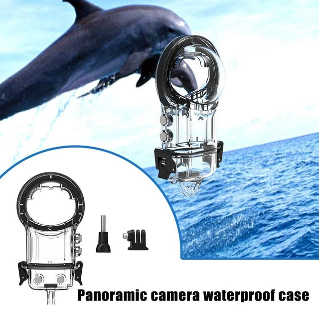 Funda impermeable para cámara panorámica Insta 360 X3 sellada cubierta protectora de buceo.