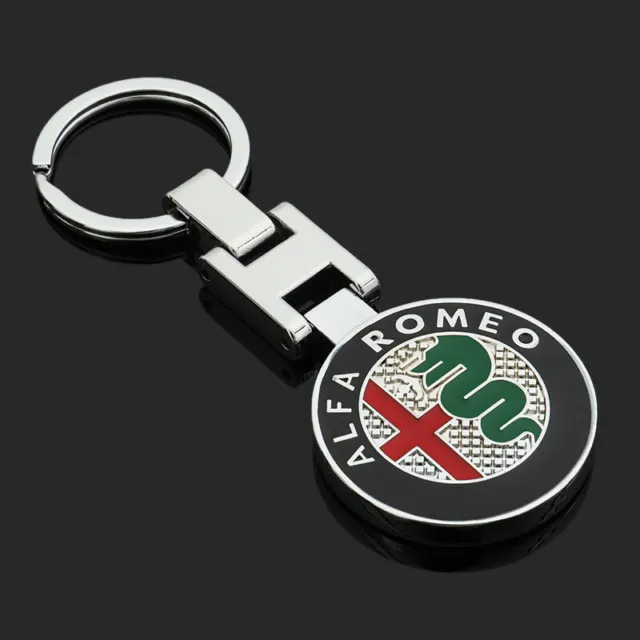 Alfa Romeo Logo Metal Car Keyring Keychain Metal Key Ring AUS