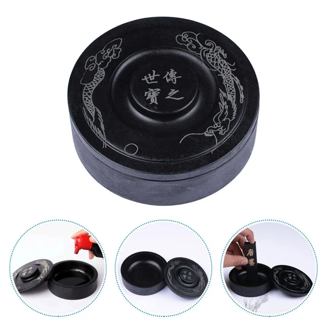 1 pc Sumi Tinte Keramik Tinte Schleifen Stein Chinesische Kalligraphie Inkslab 4