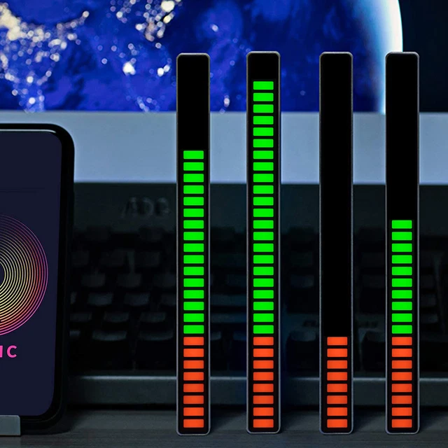 LED SOUND-CONTROLLED MUSIC Levels Light Musikspektrum Visualizer Audio ...