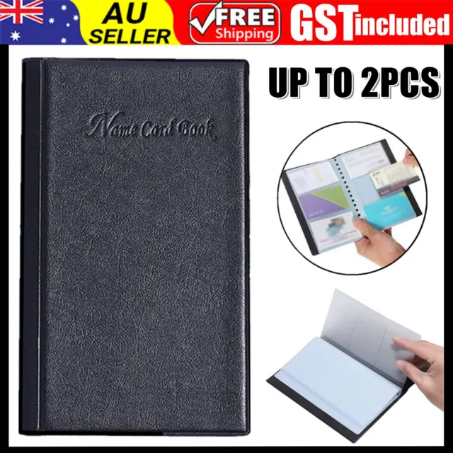 120 Card Business Name ID Holder Credit Card Wallet Book Folder Organiser Travel