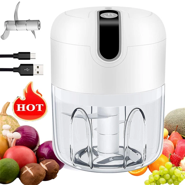 ELECTRIC MINI CHOPPER Food Processor Garlic Press Mixer Vegetable