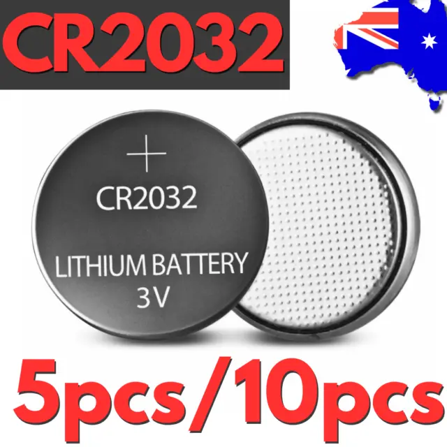 5/10pcs CR2032 Coin Button Battery Batteries 3V Lithium Key Toy Remote Watch AUS