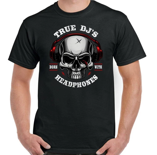 Vero Dj Uomo Divertente Djing T-Shirt Musica Ponti Disco Player Technics Vinile
