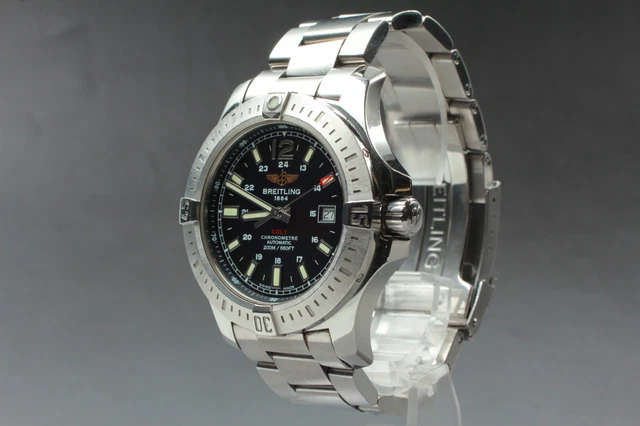 *Near MINT* BREITLING COLT A17388 CHRONOMETER 44 MM  AUTOMATIC Men's Watch