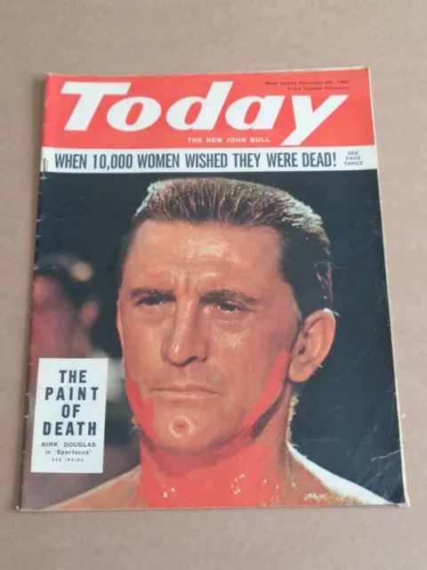 Today Magazine 26. November 1960 Kirk Douglas Cover (Elvis Presley)