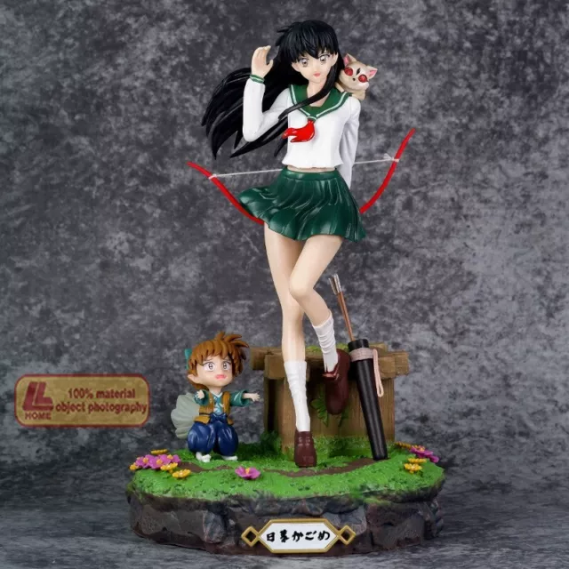 Anime Inuyasha Higurashi Kagome & Shippou Action Figure Statue Toy Gift Collect