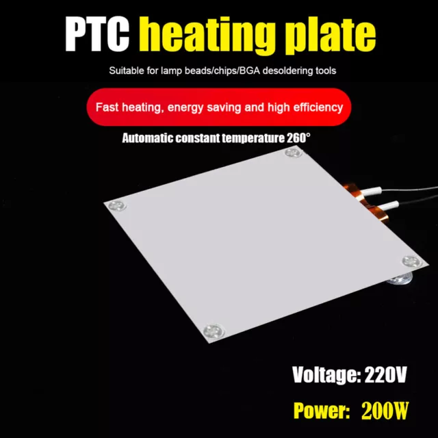 Piastra Riscaldante Alluminio PTC Rimuovi LED BGA Stazione Disaldante (200W 220V) -de