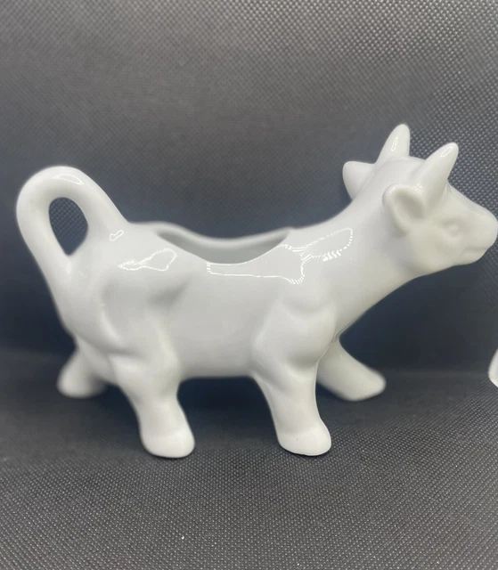 Pier 1 Imports Porcelain Cow Creamer-White, Dishwasher Microwave Safe-NWOB