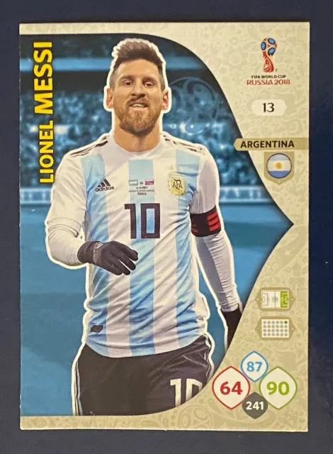 #13 Lionel MESSI Argentina Panini FIFA World Cup Russia 2018 Adrenalyn XL