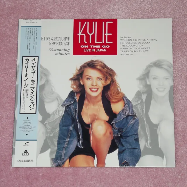 KYLIE MINOGUE On The Go Live In Japan - RARE 1990 JAPANESE LASERDISC + OBI
