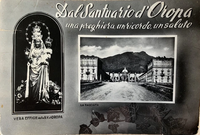 Cartolina Santuario di Oropa Biella viaggiata