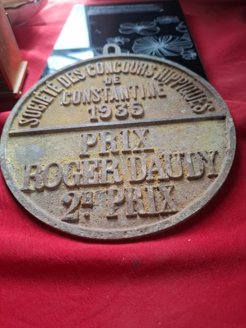 CHEVAUX PLAQUE CONCOURS HIPPIQUE 6em Prix de CHAMBOST LONGESSAIGNE 1968