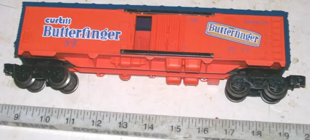 Vintage 1973 LIONEL 6-9858 Curtiss BUTTERFINGER Billboard Reefer Car in  O/O-27