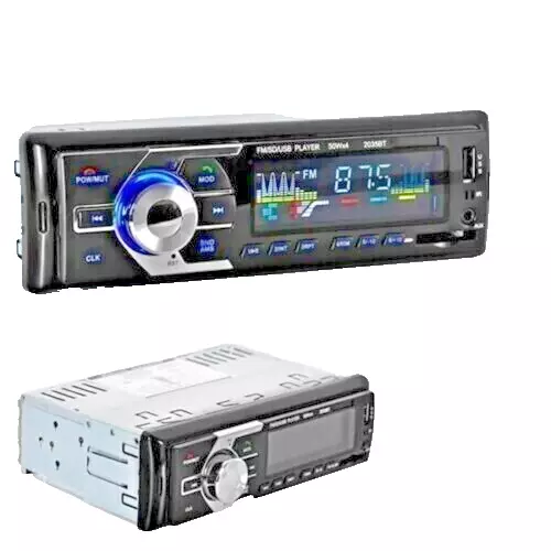 Stereo Auto Bluetooth Autoradio Vivavoce Radio Fm Mp3 Usb Aux Sd Card 180W