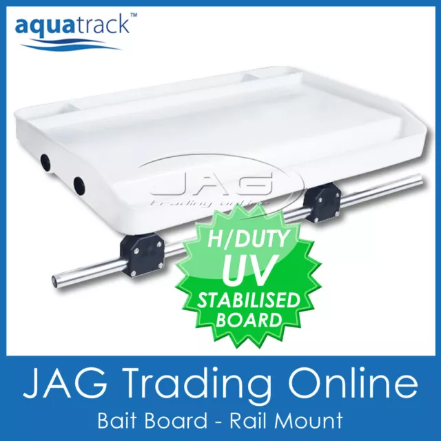 AQUATRACK LARGE RAIL MOUNT BAIT BOARD-Boat Fishing Cutting Board Suit Ø25mm Rail