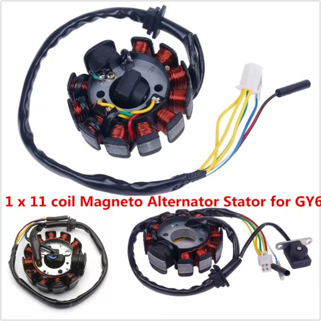 11 POLE COIL MAGNETO STATOR 125CC 150cc GY6 ATV SCOOTER KART