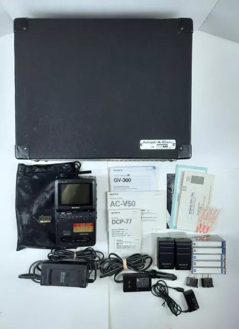 Sony Video 8 Model No. GV-300 8 MM Video Walkman Bundle Non Working