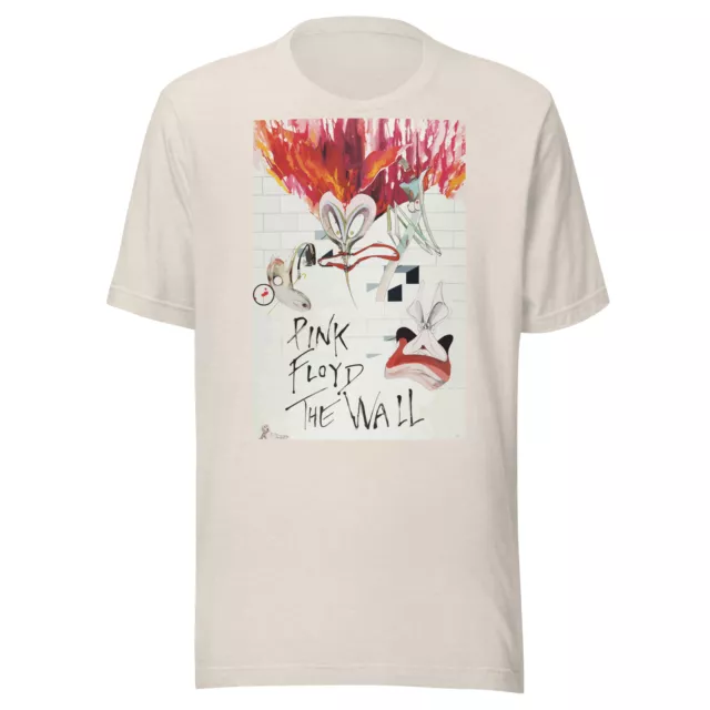 Pink Floyd "The Wall" T-Shirt Rock n Roll Concert Poster Art Soft Tee XS-5XL