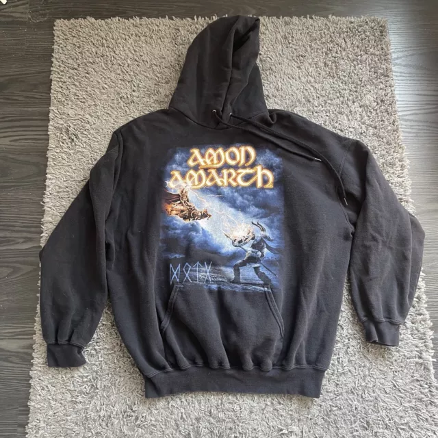 Amon Amarth Sweatshirt Mens 2XL XXL Black Deceiver of The Gods Hoodie Pullover