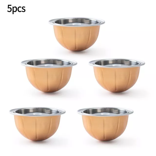 5X Rechargeable Réutilisable Café Capsule Dosettes Tasse for Nespresso Vertuo À