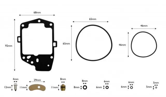 Vergaser Reparatursatz Vergaser Reparatursatz für Honda GL1000 1975 - 1979 2