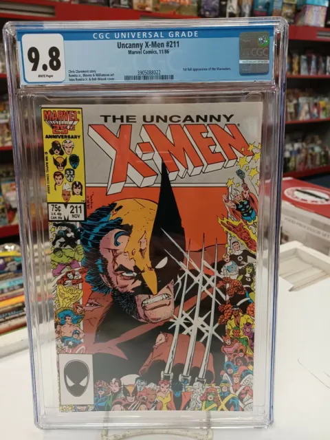 UNCANNY X-MEN #211 (Marvel Comics, 1986) CGC Graded 9.8! ~ White Pages