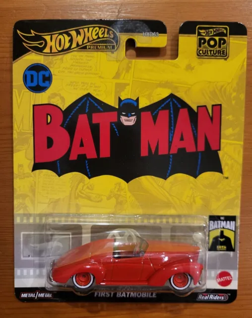 NEU Hot Wheels Premium Popkultur, Batman erstes Batmobil