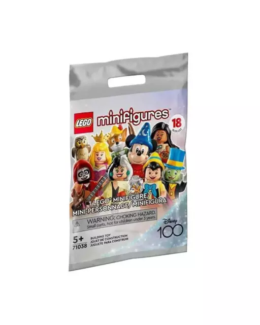 Bustina singola Blind Bag Lego 71038 - minifigure 100th Anniversary - DISNEY