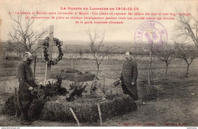 7841 cpa 54 le Champ de Bataille entre Gerbéviller et Moyen - une tombe